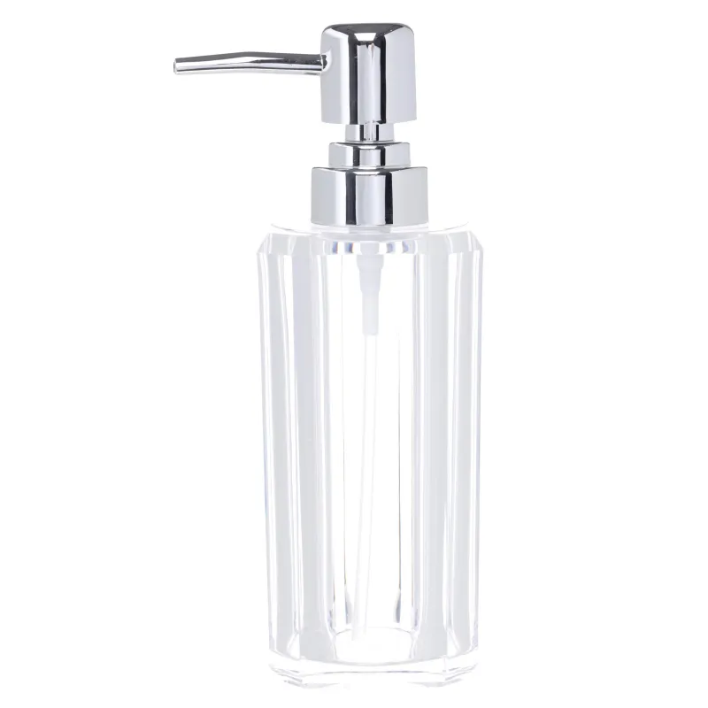 Liquid soap dispenser, 180 ml, acrylic / plastic, Crystal glance