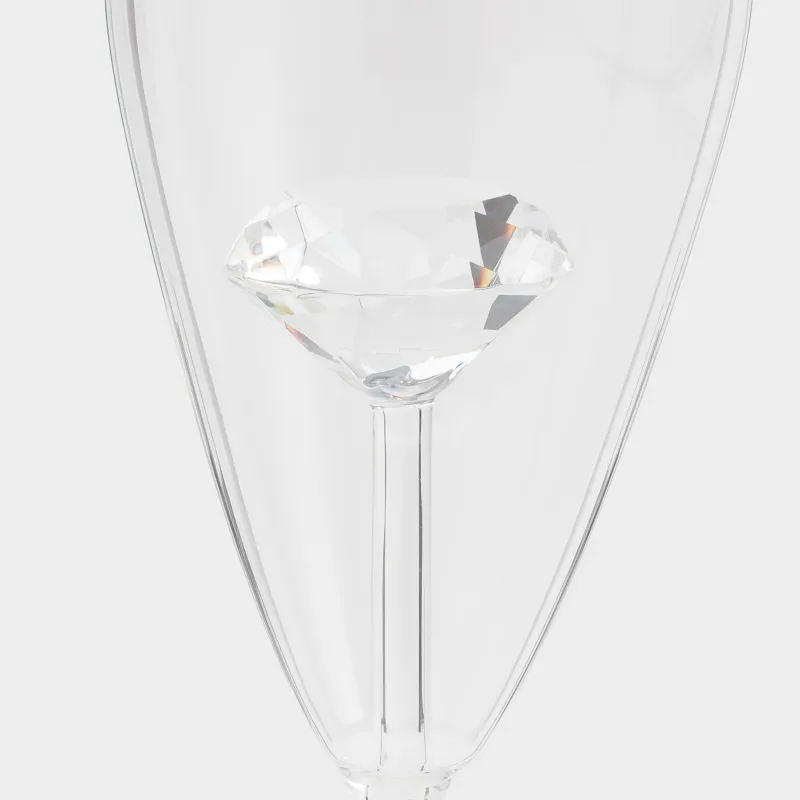 Drinking glass, 210 ml, 2 pcs, Glass, Crystal, Crystal shape, image-5