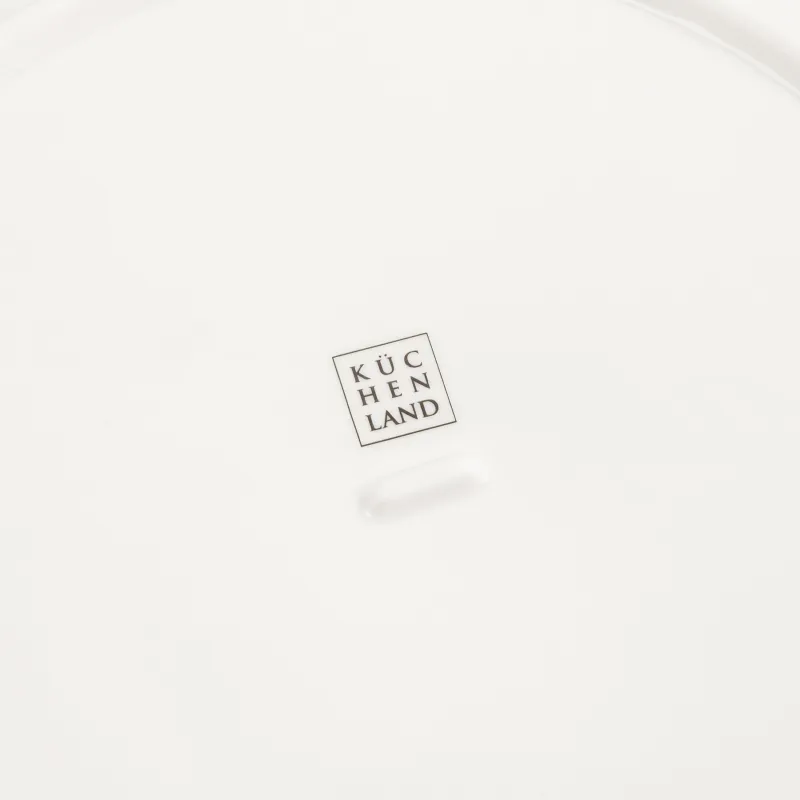 Dinner plate, 25 cm, porcelain P, with golden edging, Crumpled effect, Crumple gold, image-3