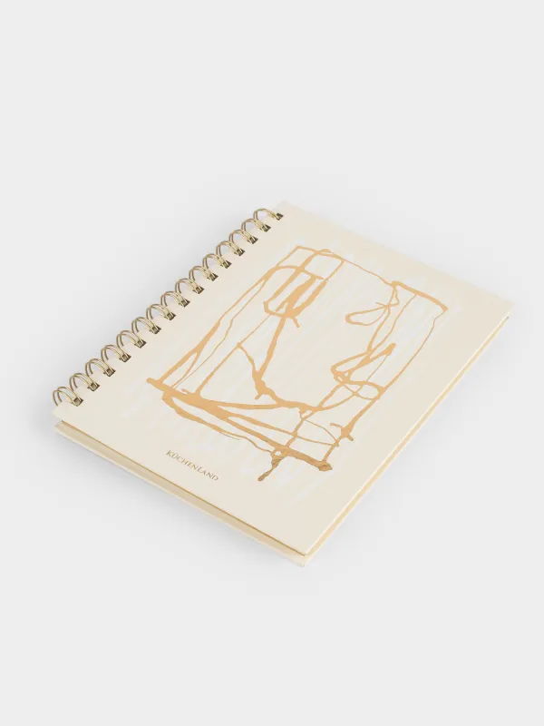 Notepad for notes, 15x20 cm, 70 l, on rings, cardboard, Picture, Stationery, image-2