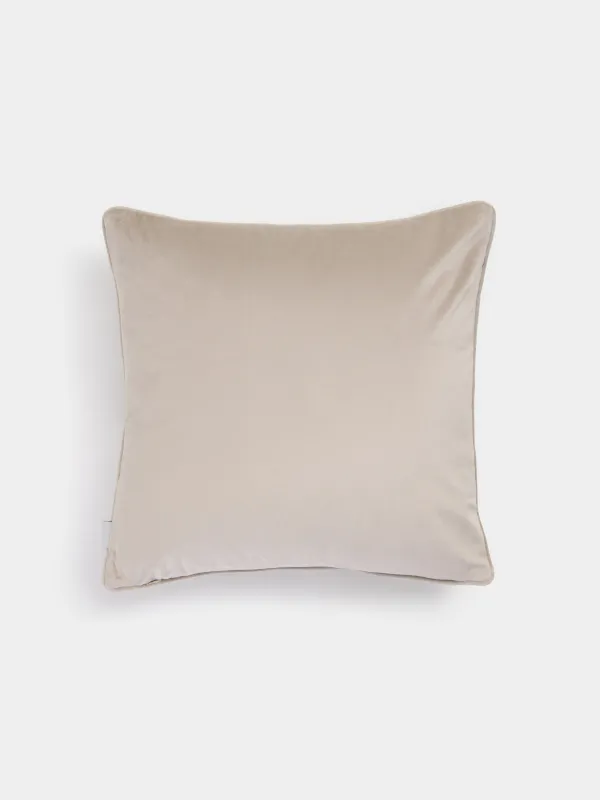 Decorative pillow, 45x45, corduroy / beads, beige, Dragonfly, Dragonfly, image-1