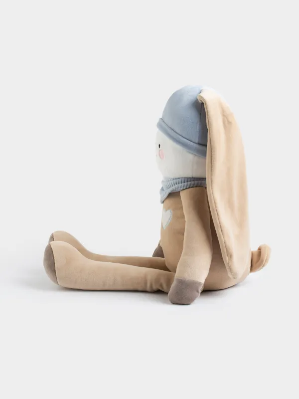 Toy, 30 cm, soft, polyester, Beige, Rabbit, Rabbit, image-4