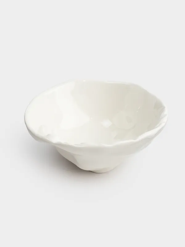 Salad bowl, 16x7 cm, ml, ceramic, milky, Horse, Horse pattern, image-1