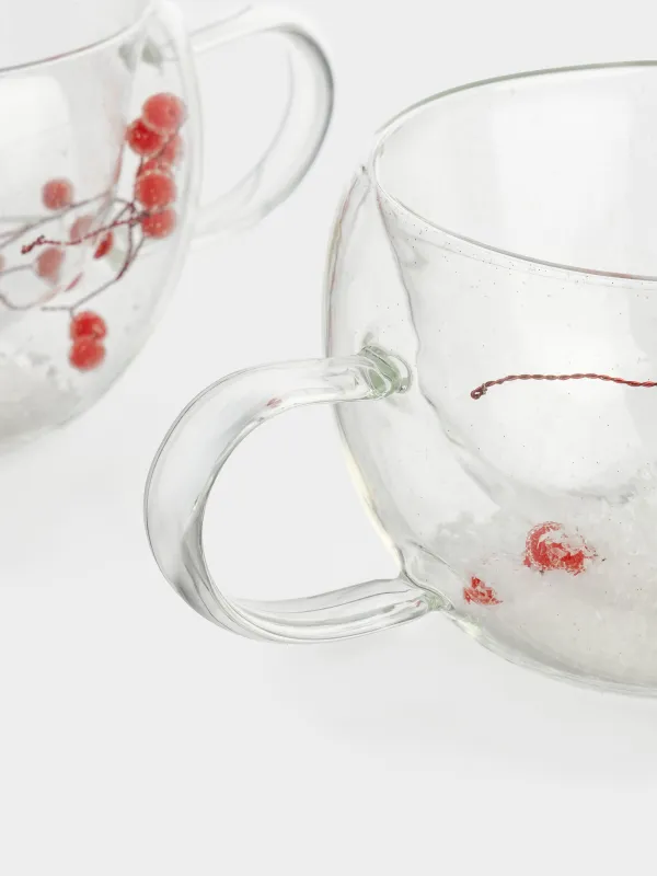 Mug, 270 ml, 2 pcs, glass B, with berries inside, Air decor, image-3