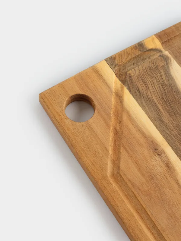 Cutting board, 30x20 cm, rectangular, wood, Noble tree, image-2