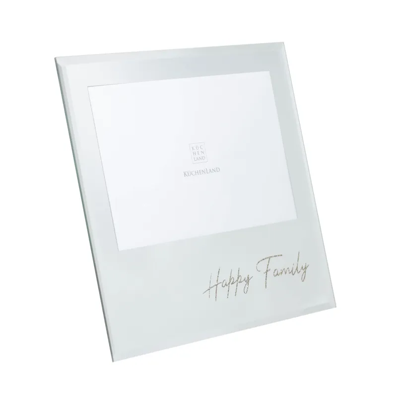 Photo frame, 18x17 cm, with passepartout, glass / plastic, design, Sheer