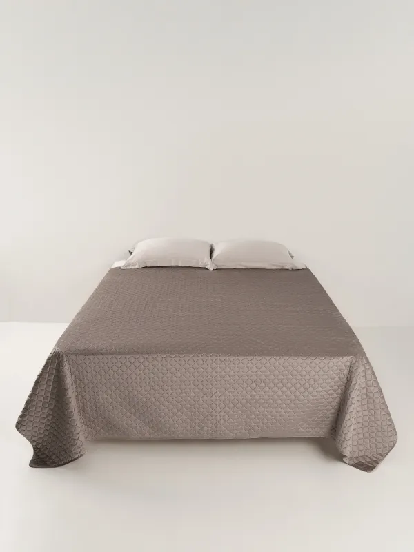 Bedspread, 220x240 cm, quilted, corduroy/microfiber, lilac, Stitch velvet, image-5