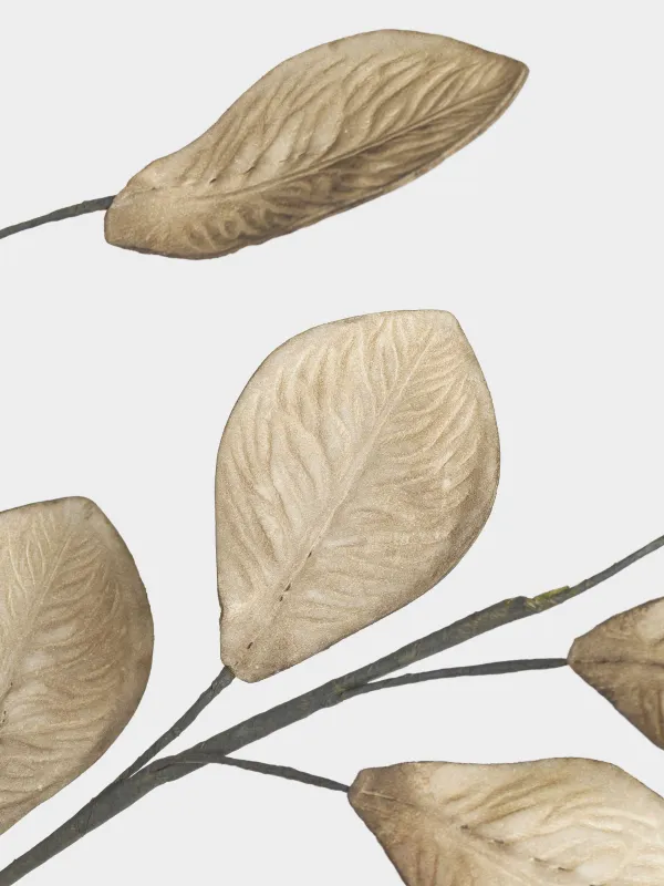 Decorative branch, 1,1 m, plastic / paper, Leaves, Broadleaf decor, image-3