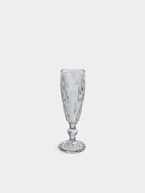 Drinking goblet glass, 170 ml, glass R, grey, Rhomb color, image-0