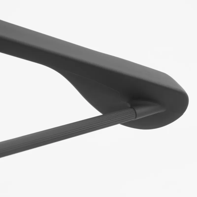 Coat hanger, 44 cm, for jackets and outerwear, plastic coated, grey, Fun house, image-2