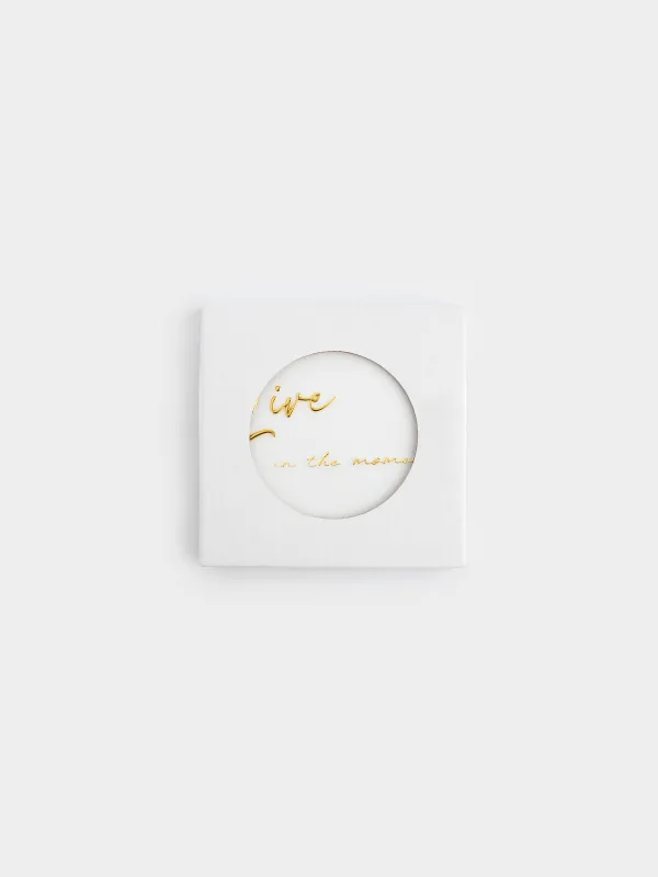 Coaster, 11x11 cm, ceramic / cork, White, Heart, Scroll, image-3