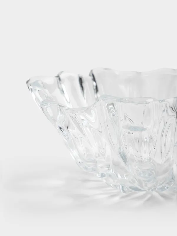 Salad bowl, 15x10 cm, 400 ml, glass R, Flower, Fleur, image-3