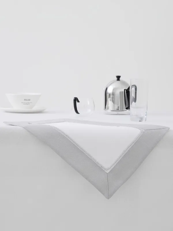 Napkin for appliances, 30x45 cm, 2 pcs, polyester, white-gray, Milky way, image-4