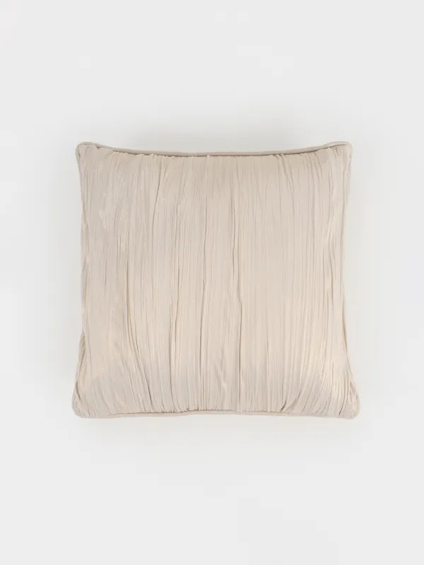 Decorative pillow, 45x45 cm, velvet, milky gold, Waves, Aspect, image-0