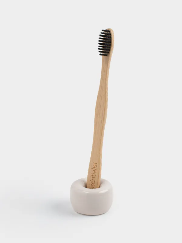 Toothbrush holder, 3 cm, porcelain P, milky, Minito, image-5