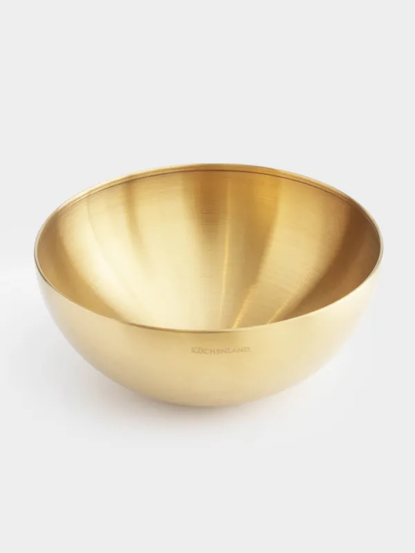 Bowl, 800 ml, steel, golden, Classic gold, image-1