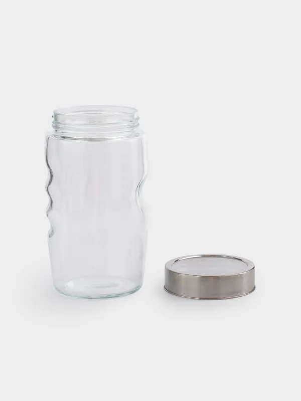 Food jar, 900 ml, glass/plastic, Comfort, image-3