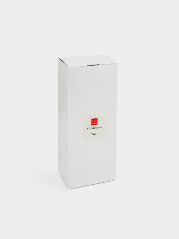 Candle holder, 23 cm, on a leg, glass / rhinestones, Crystal, Crystal, image-6