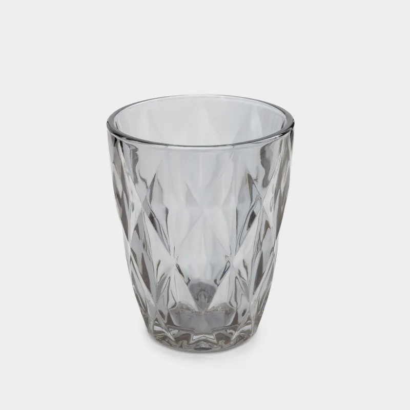 Glass, 10 cm, 270 ml, 6 pcs, glass R, gray, Rhomb color, image-5