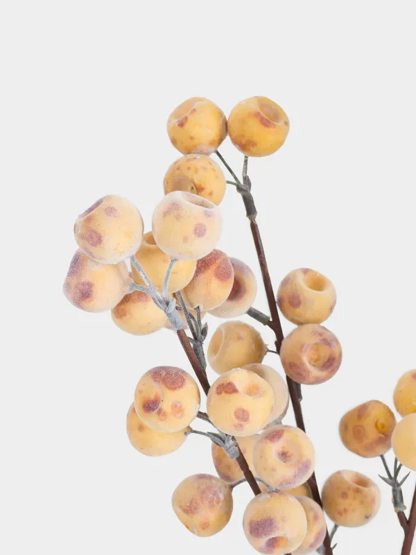 Decorative branch, 73 cm, plastic / foam, Small apples, Fruit decor, image-3