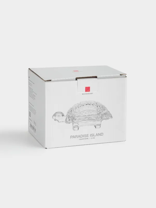 Caviar bowl, 12 cm, with lid, glass R, Turtle, Paradise island, image-4