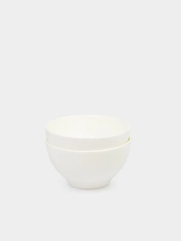 Bowl, 12x6 cm, 2 pieces, porcelain F, white, Ideal white, image-1