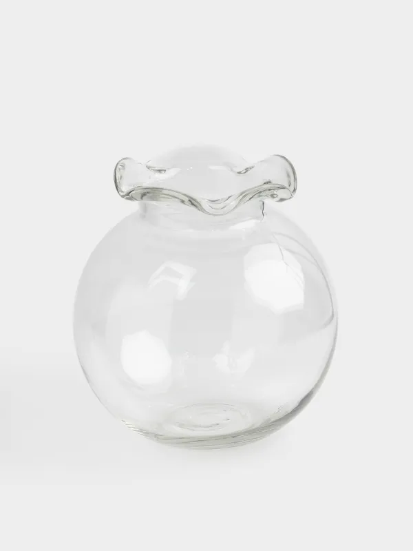 Flower vase, 24 cm, glass, Clear, image-0