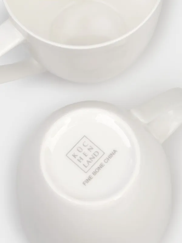 Mug, 450 ml, 2 pcs, porcelain F, white, Ideal white, image-5