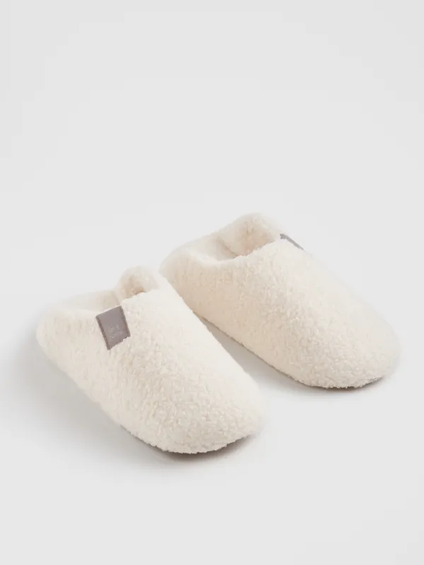 Women's slippers, homewear, size 36-37, artificial fur, milky, Plush mild, image-4