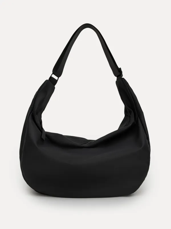 Bag, 24x40 cm, with adjustable strap, polyester, Black, Basic, image-0