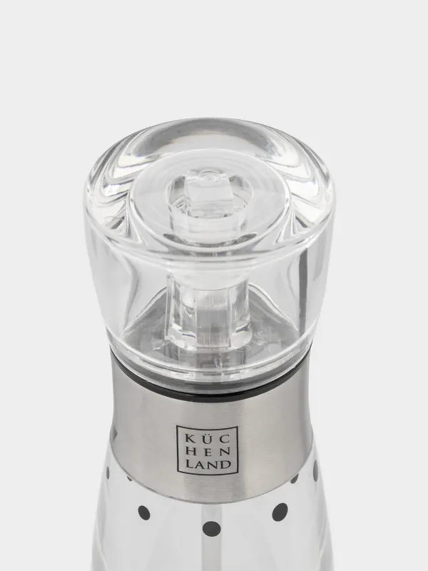 Spice mill, 17 cm, mechanical, acrylic, Classic, image-2