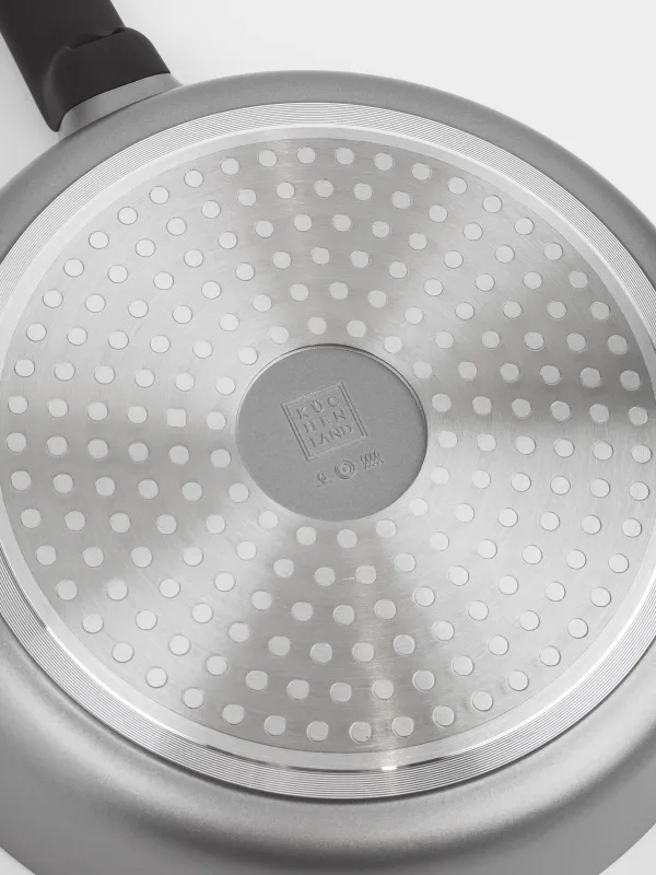 Frying pan, 24 cm, coated, aluminum, grey-black, Mintali, image-3