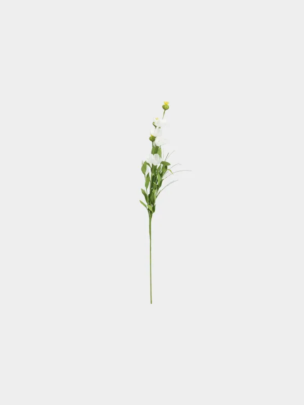 Decorative branch, 75 cm, EVA, White poppy, Poppy garden, image-0