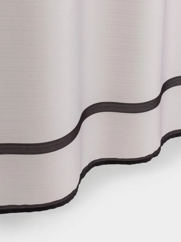 Bathroom curtain, 180x180 cm, with rings, polyester / metal, beige, Edging, Protection, image-2