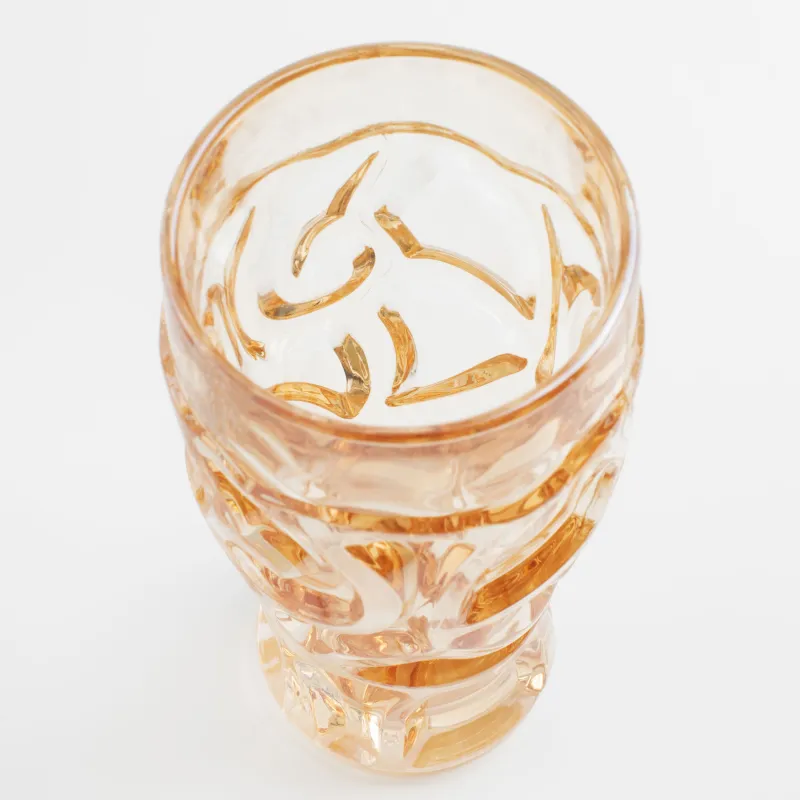 Glass, 15 cm, 270 ml, glass R, amber, Patterns, Gala, image-1