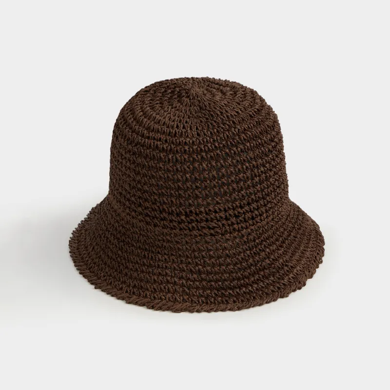 Panama hat, 57 cm, single size, cellulose, brown, Banjo