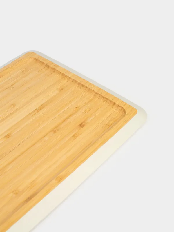Dish, 33x24 cm, bamboo, rectangular, milk edging, Bamboo soft, image-4