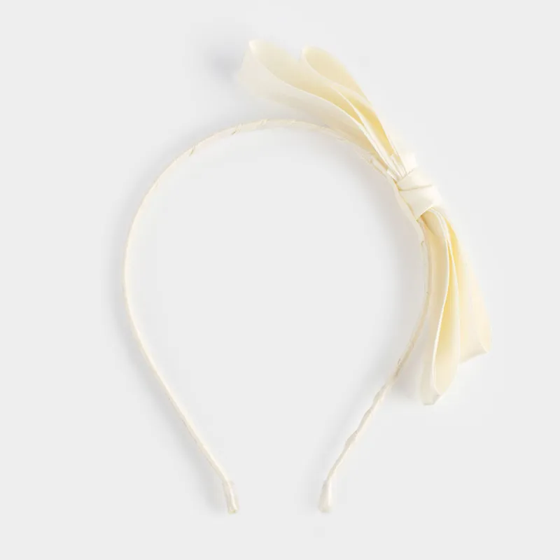 Hairband, 17x17 cm, polyester / metal, Bow, Hairstyle