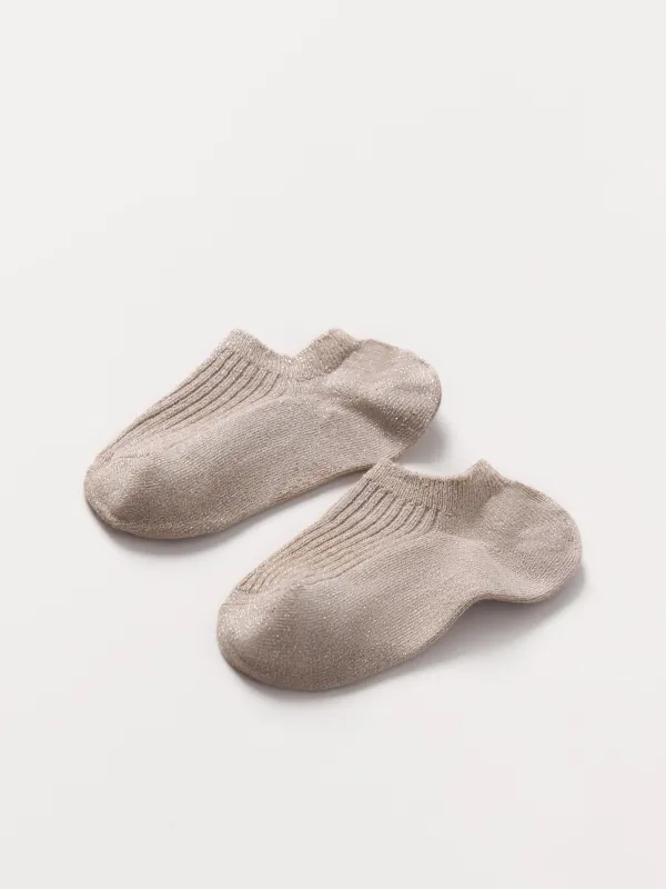 Women's track socks, size 36-38, cotton / nylon, sand, Glint, image-0