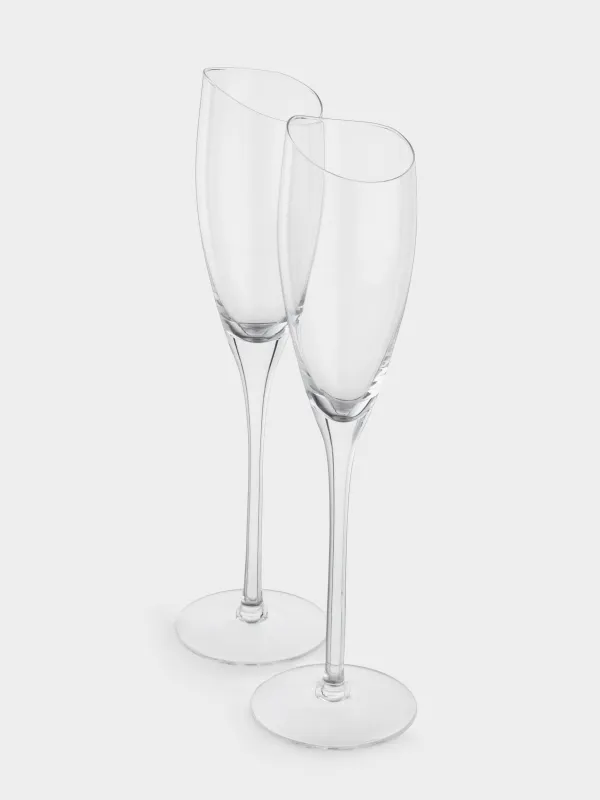 Drinking glass, 150 ml, 2 pcs, crystal glass, Charm L wavy, image-1