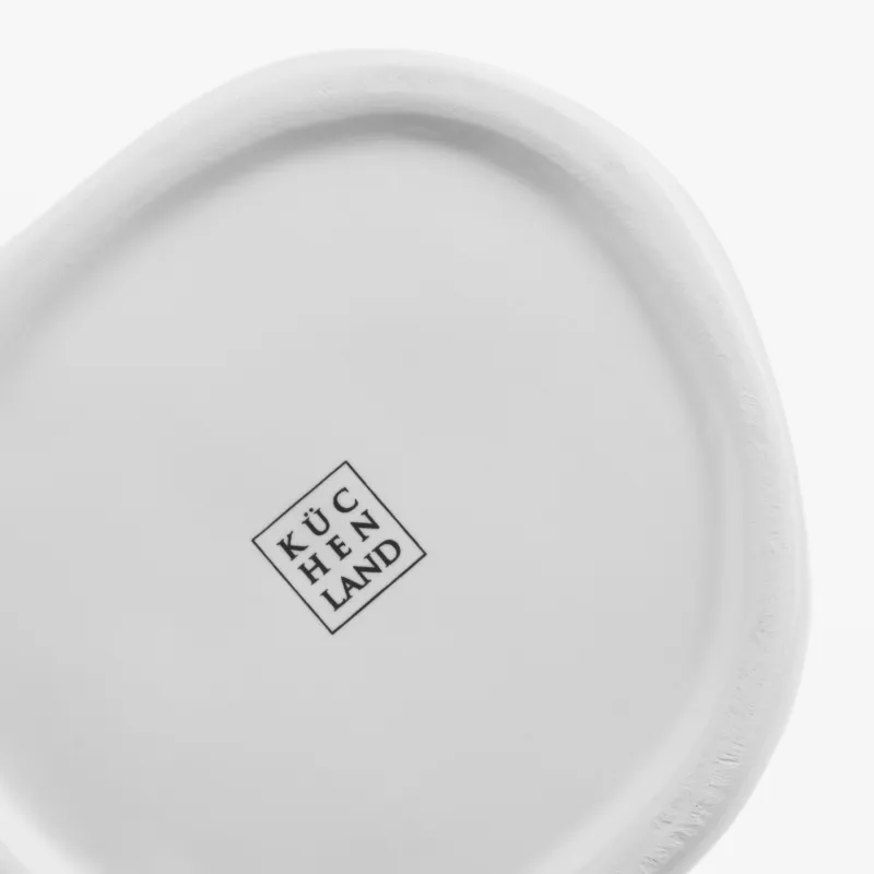 Flower vase, 20 cm, ceramic, white, Moment, Crumple font, image-4