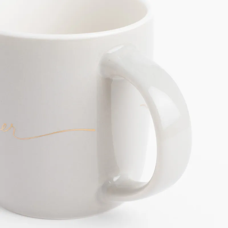 Mug, 330 ml, 4 pcs, porcelain N, beige/gray, Mix, Scroll, image-8