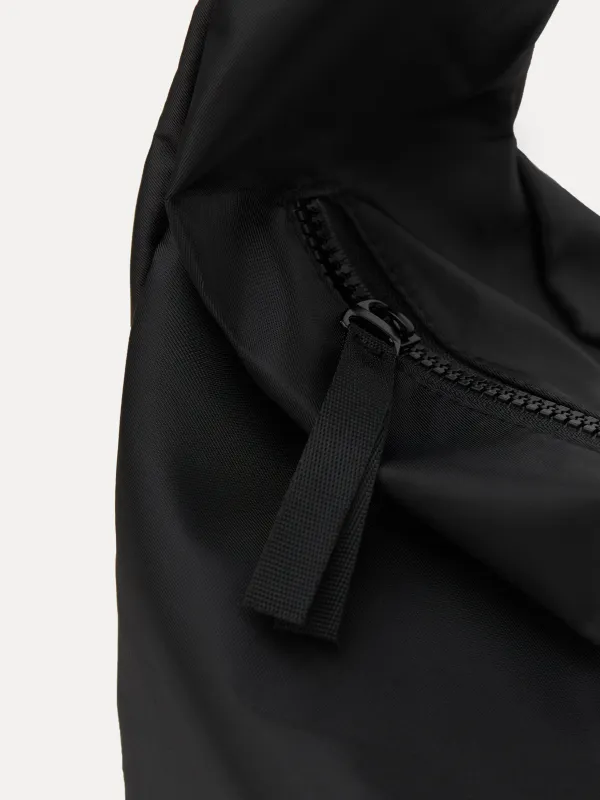 Bag, 24x40 cm, with adjustable strap, polyester, Black, Basic, image-2