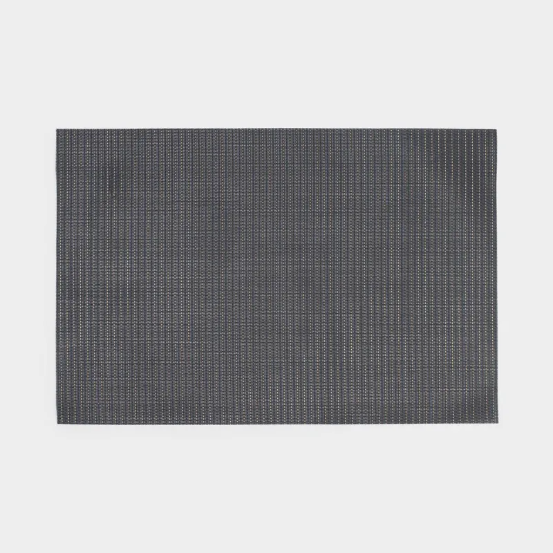 Napkin for appliances, 30x45 cm, PVC, rectangular, black, Gold thread, Solid