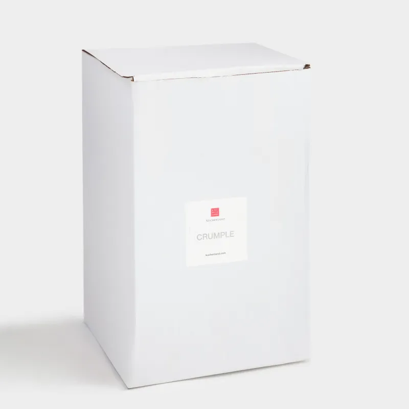 Flower vase, 24 cm, ceramic, white, Crease, Crumple, image-4