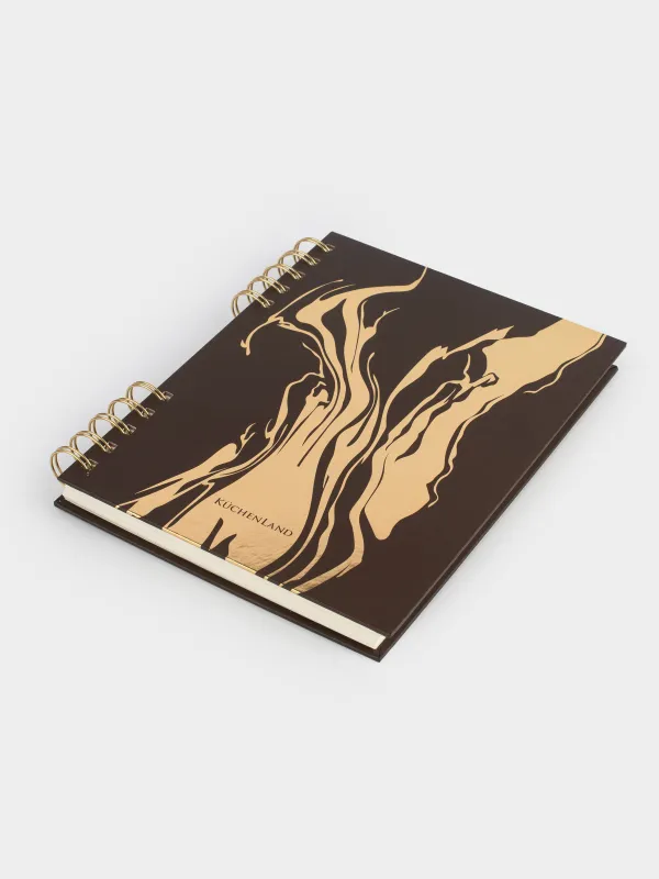 Notepad for notes, 15x20 cm, 100 l, on rings, cardboard, Streaks, Stationery, image-4