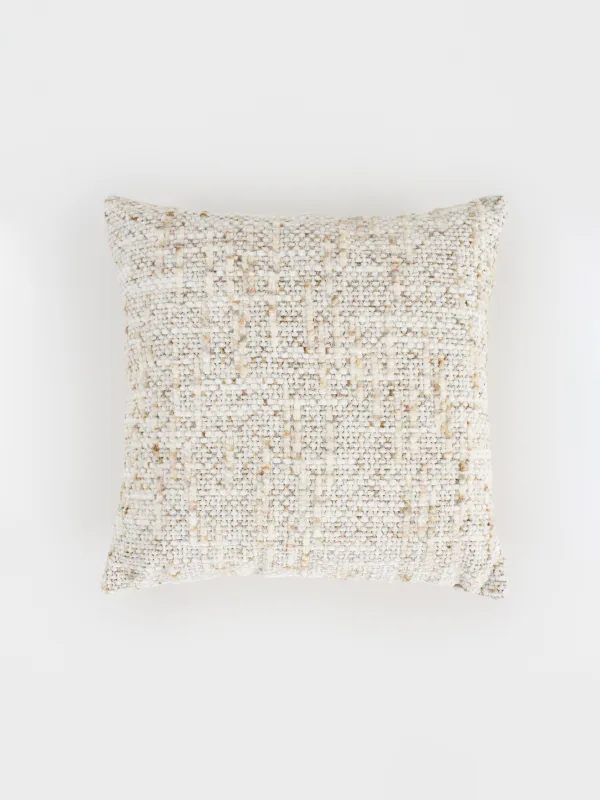 Decorative pillow, 45x45 cm, velvet, beige, Nordkap, image-0