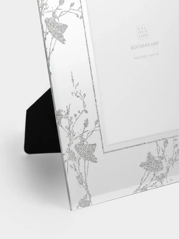 Photo frame, 17x22 cm, glass, Flowers, Glossy, image-1