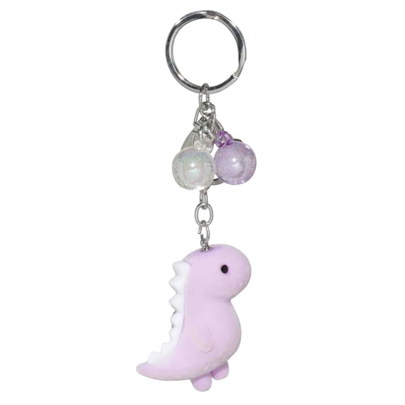Keychain, 5 cm, with bell, Flock / metal, color, Dinosaur, Dino, image-1