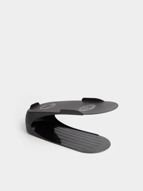 Organizer stand for men's shoes, 29 cm, plastic, black, Compact, image-5